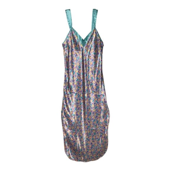 NWT Vintage 80s Prima Donna Carole Hochman Satin Nightgown & Robe‎ Set - Size PS - Picture 1 of 9